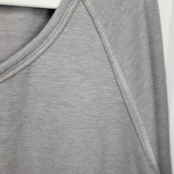 Athleta Hi Low Curved Hem Super Soft Raglan Long Sleeve Crew Neck Top 2X Plus - Picture 2 of 9